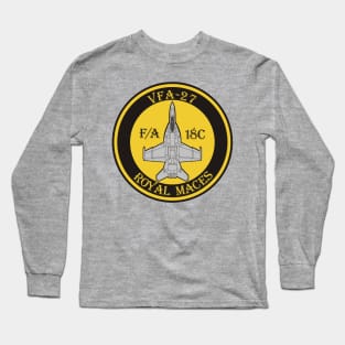 VFA-27 Royal Maces - F/A-18 Long Sleeve T-Shirt